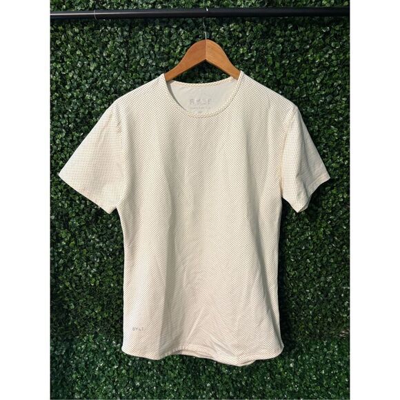 BYLT The Drop Cut Tee Size Small Dots Ivory and Black - Picture 1 of 4
